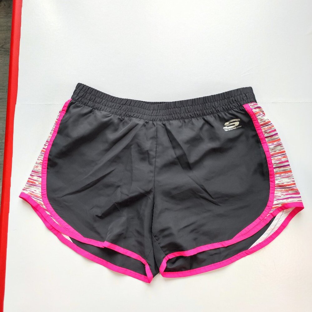 Skechers athletic short black pink women's size M